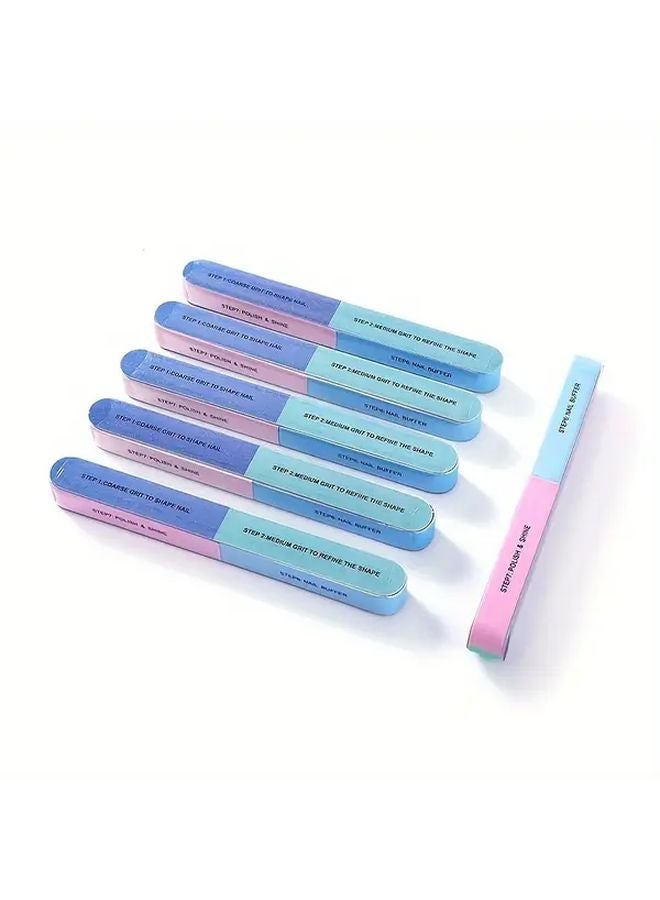 Nail Polish Strip Six Sided Nail File Buffer Polisher Manicure Pedicure Tool - Image 2